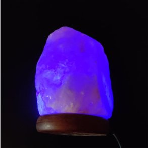 Himalayasalt skiftende farver USB lampe pink