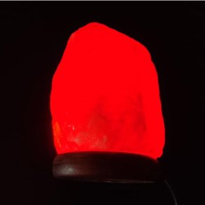 Himalayasalt skiftende farver USB lampe pink